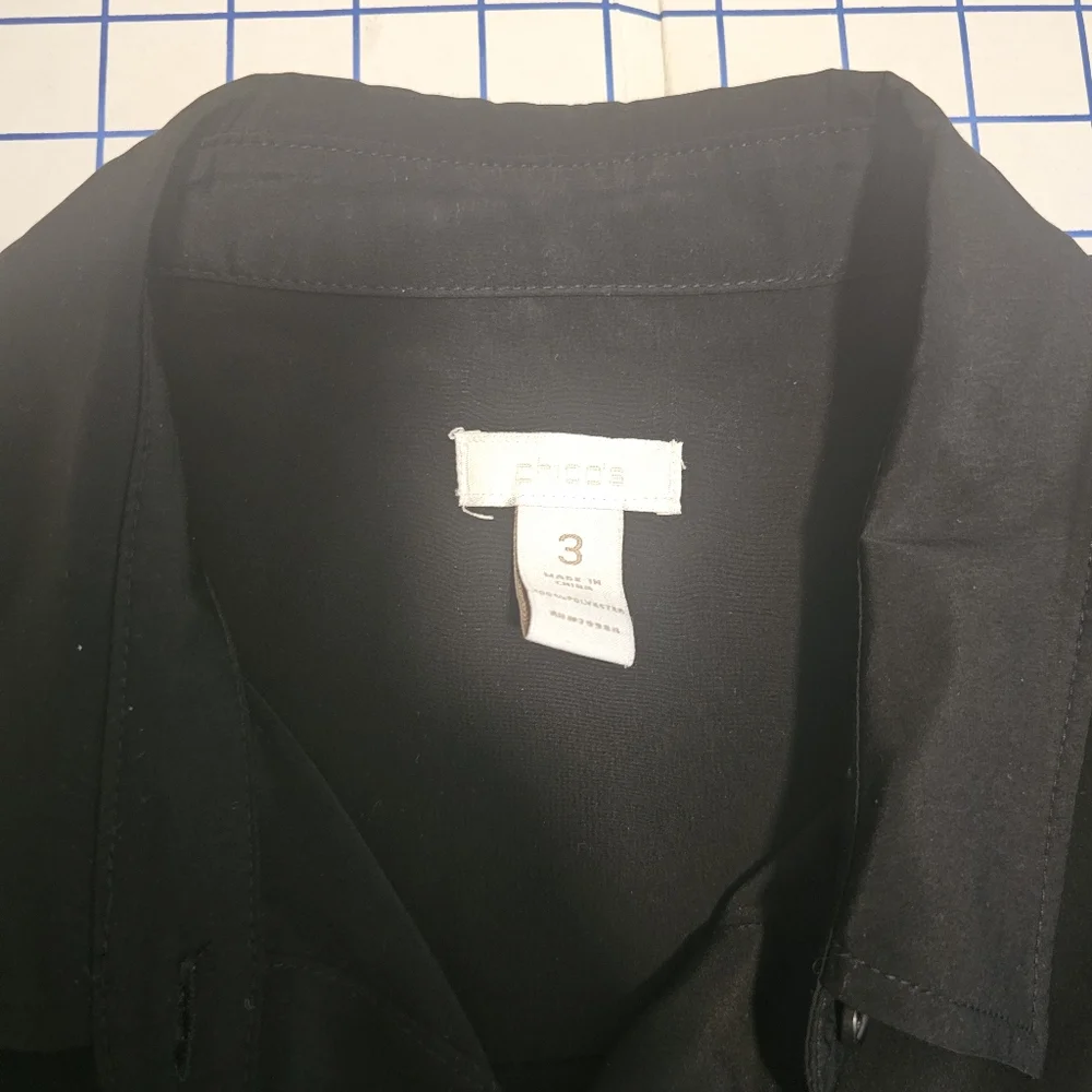 GUC | Chico’s | 3 | Black Button-Down Shirt - Picture 6 of 7